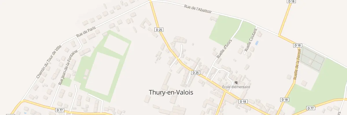 Plan du 37 Rue de Crépy à Thury-en-Valois