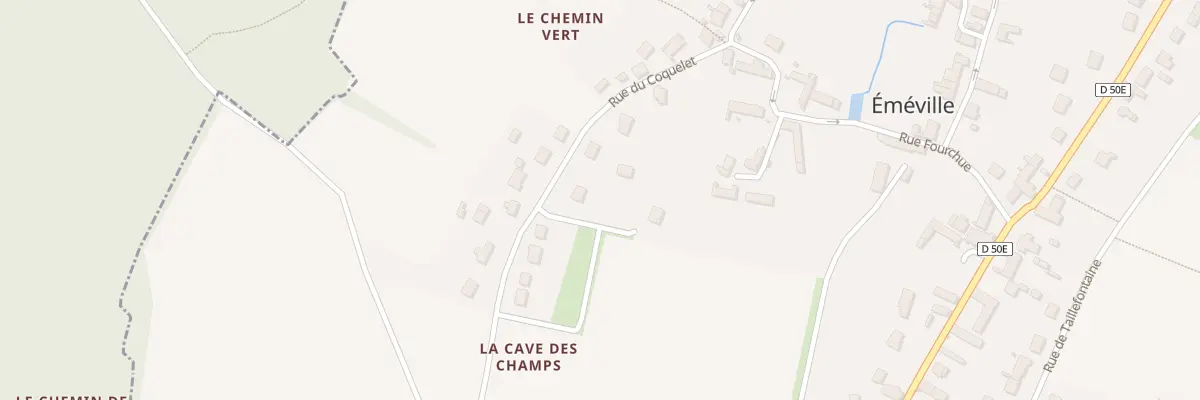 Plan du 33 Rue du Coquelet à Éméville