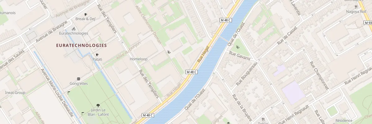 Plan du 3 Rue Kant à Lille
