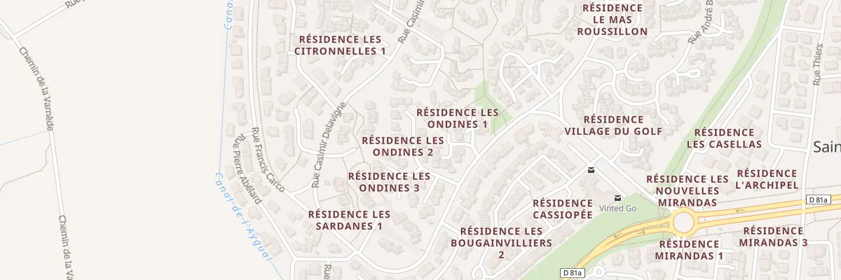 Plan du 3 Rue Alphonse Allais à Saint-Cyprien
