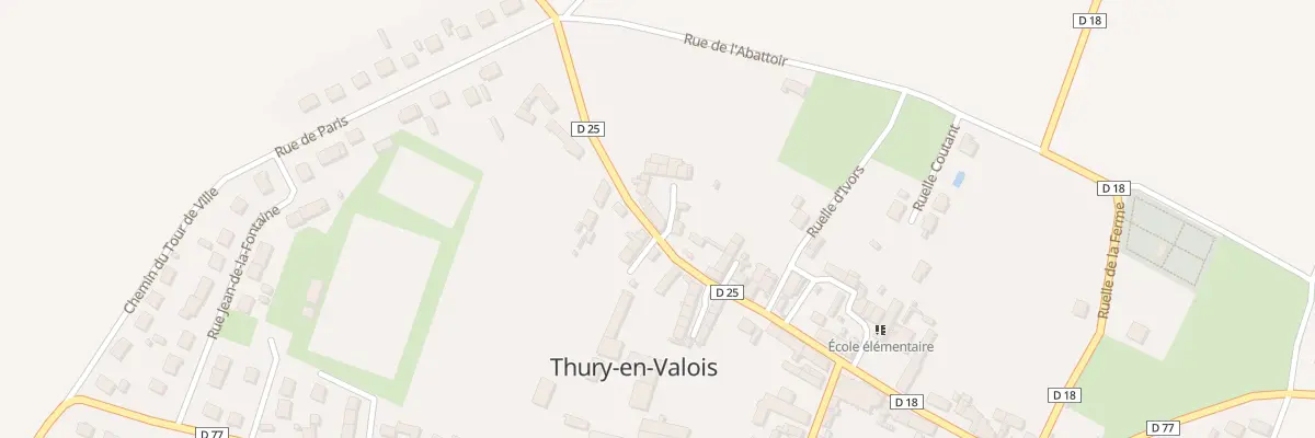 Plan du 70 Rue de Crépy à Thury-en-Valois