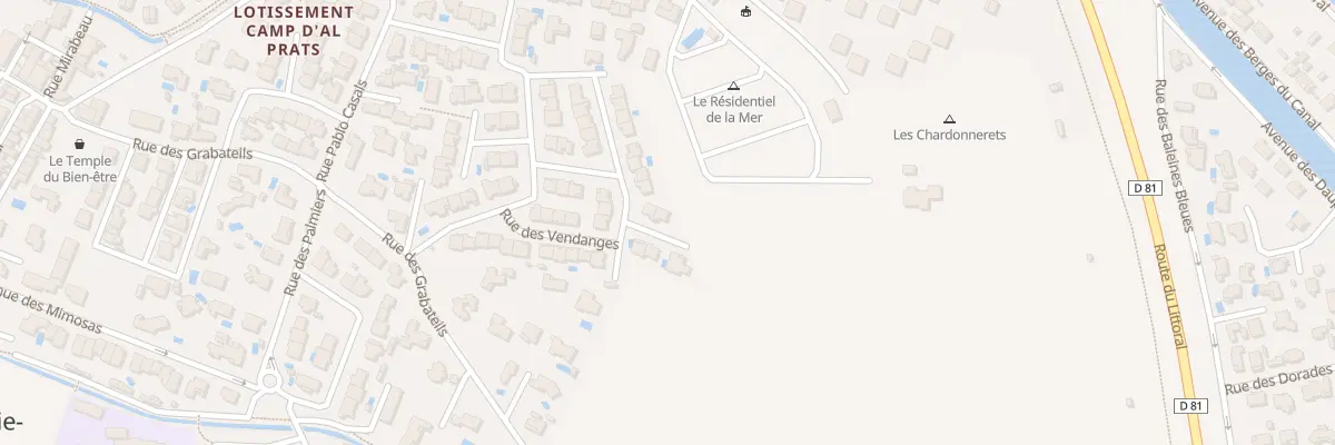 Plan du 10 Rue des Treilles à Sainte-Marie-la-Mer