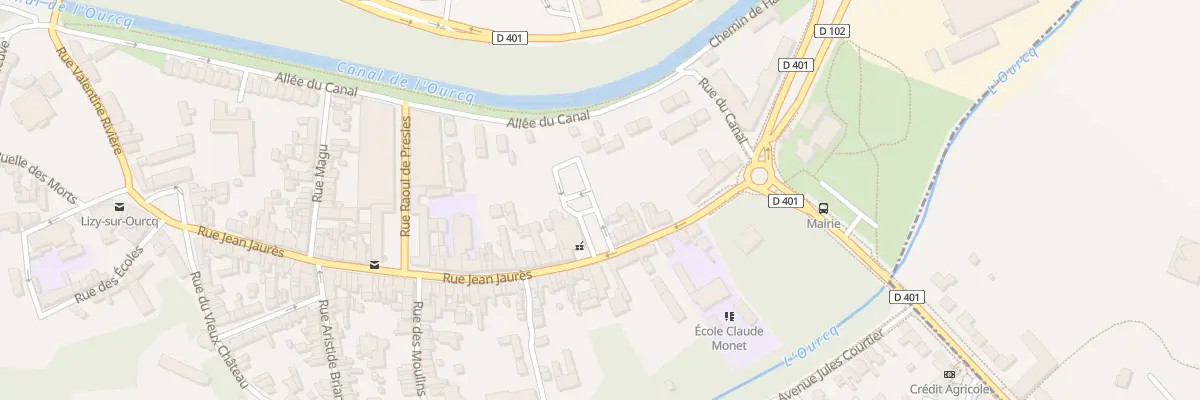 Plan du 75 Rue Jean Jaurès à Lizy-sur-Ourcq