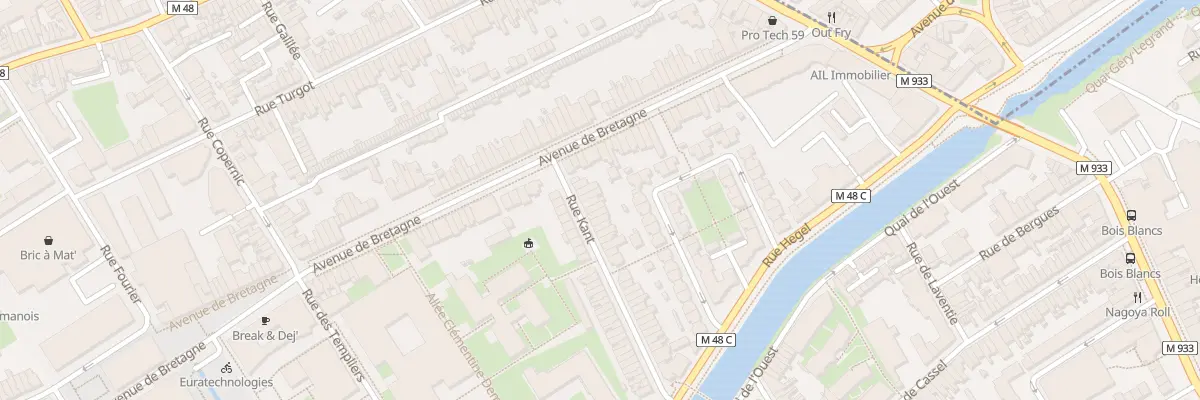 Plan du 58 Rue Kant à Lille