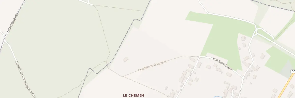 Plan du 8 Che du Coquelet à Éméville