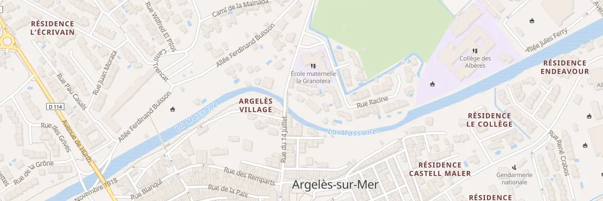 Plan du 38 Rue du 14 Juillet à Argelès-sur-Mer