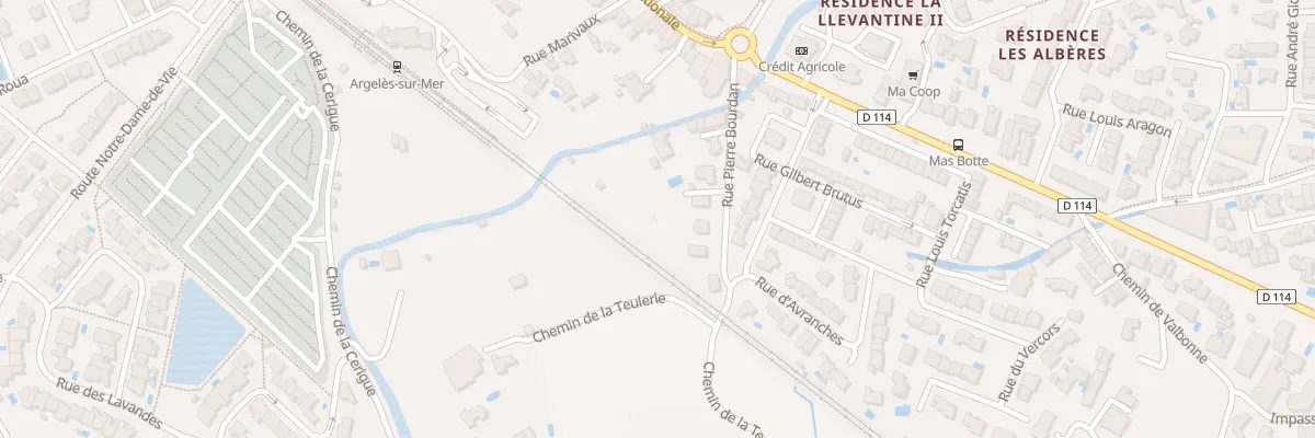 Plan du 10B Rue Pierre Bourdan à Argelès-sur-Mer