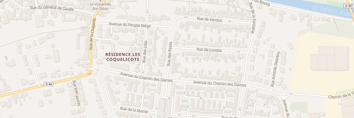 Plan du 17 Rue des Roses à Brebières