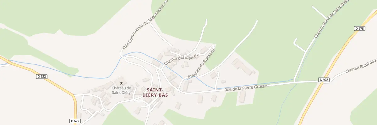Plan du 5448 Saint Diery Bas à Saint-Diéry