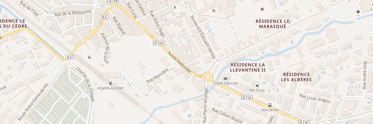 Plan du 95 Rte Nationale à Argelès-sur-Mer