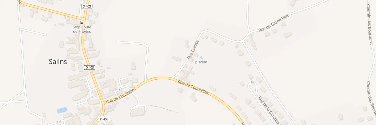 Plan du 6 Rue Creuse à Salins