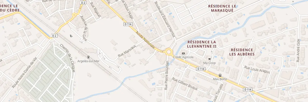 Plan du 90 Rte Nationale à Argelès-sur-Mer
