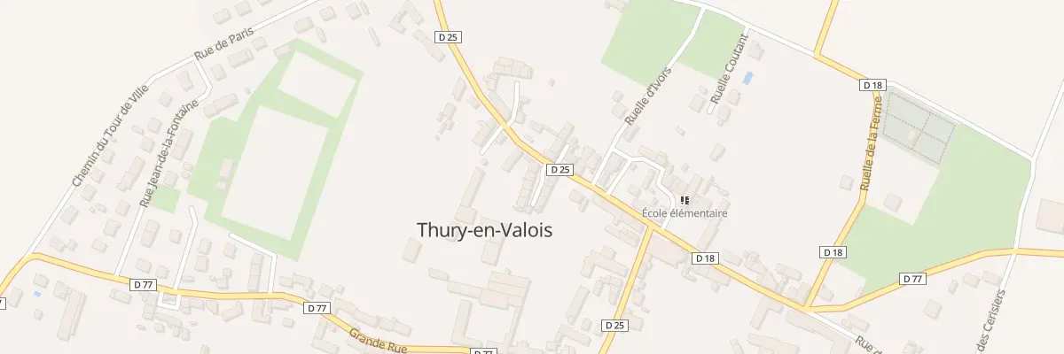 Plan du 23 Rue de Crépy à Thury-en-Valois