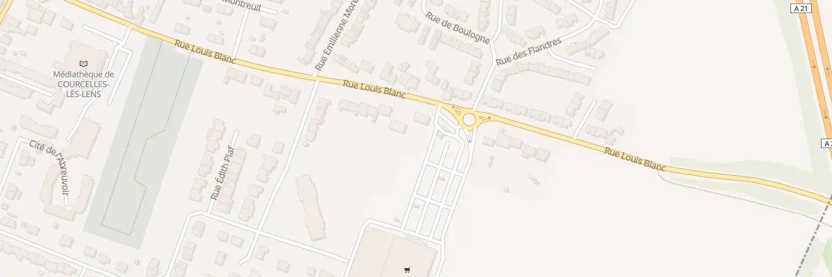 Plan du 68 Rue Louis Blanc à Courcelles-lès-Lens