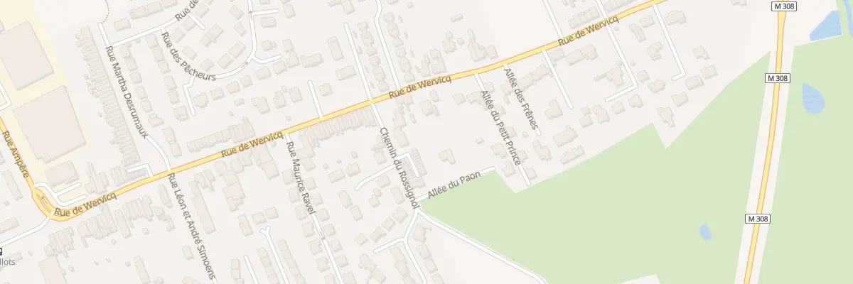 Plan du 158 Rue de Wervicq à Comines