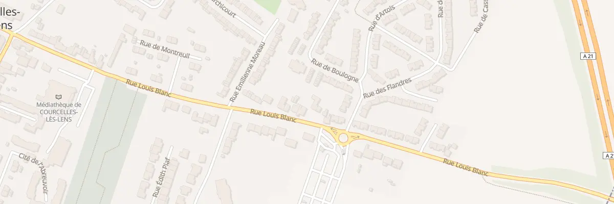 Plan du 69 Rue Louis Blanc à Courcelles-lès-Lens