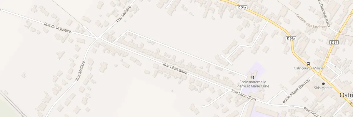 Plan du 246 Rue Léon Blum à Ostricourt
