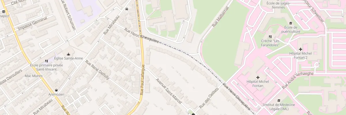 Plan du 8 Rue Henri Ghesquière à Loos