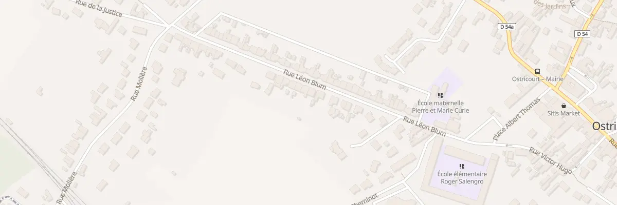 Plan du 217 Rue Léon Blum à Ostricourt