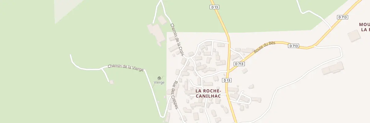 Plan du 5092 La Roche Canilhac à Saint-Rémy-de-Chaudes-Aigues