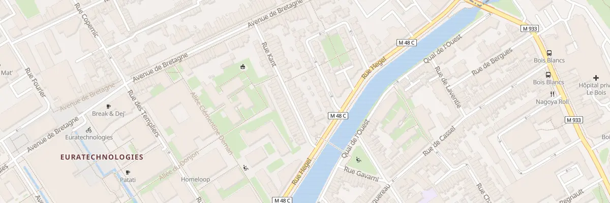 Plan du 20 Rue Kant à Lille
