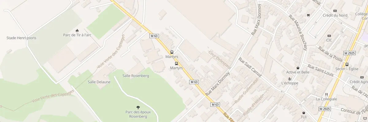 Plan du 34 Rue des Martyrs à Seclin