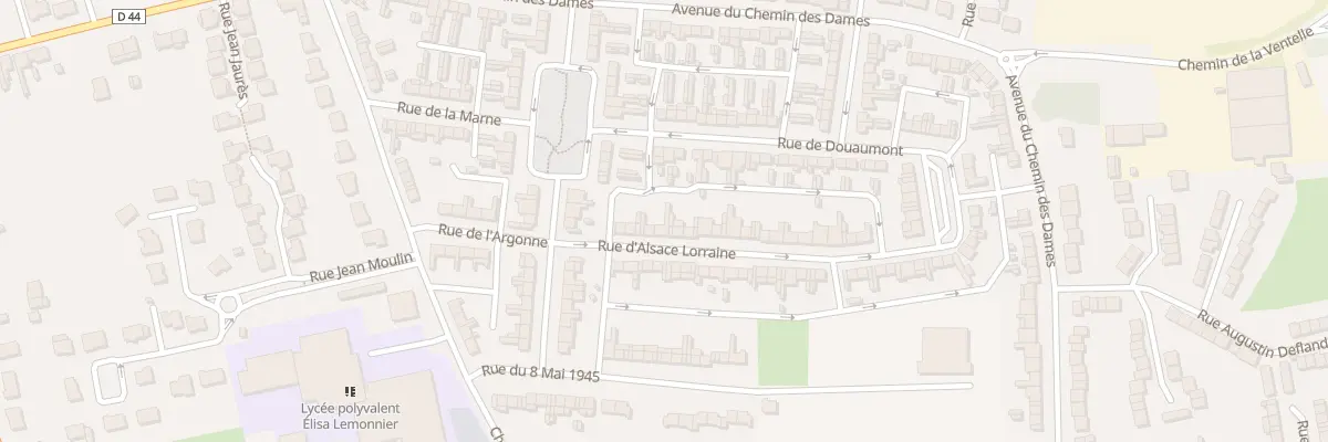 Plan du 155 Rue de l’Alsace Lorraine à Brebières