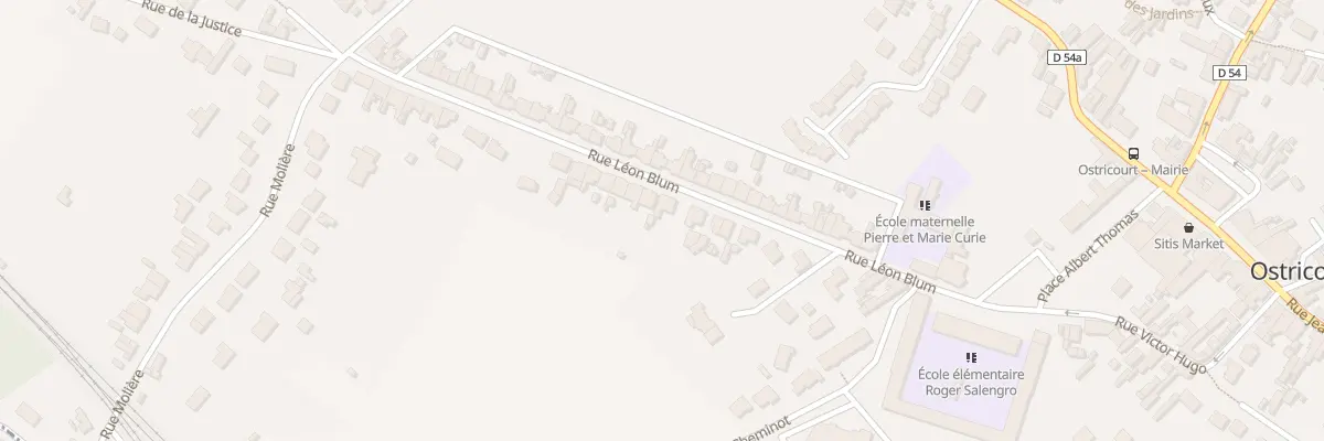 Plan du 201 Rue Léon Blum à Ostricourt