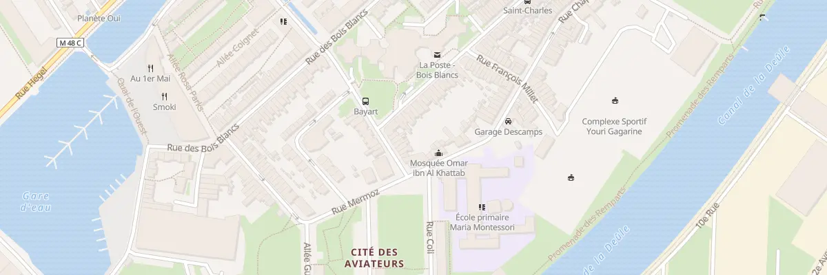 Plan du 107 Rue Gal Anne de la Bourdonnaye à Lille