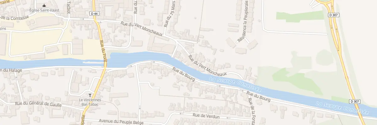 Plan du 20 Rue du Vert Moncheaux à Brebières