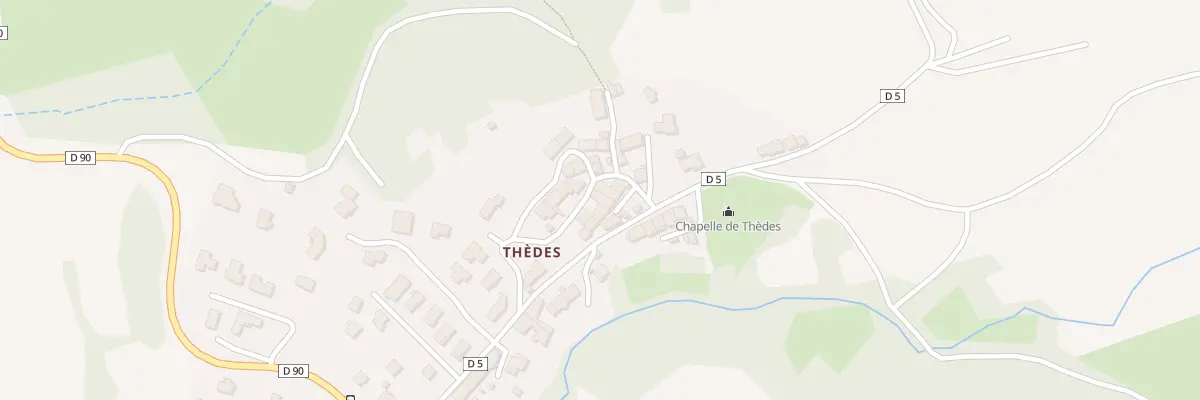Plan du 9 Rue du Lavoir Vge Thedes à Saint-Genès-Champanelle