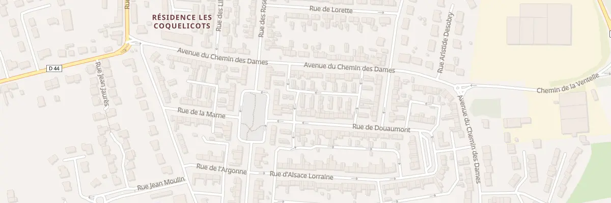 Plan du 44 Rue de Douaumont à Brebières