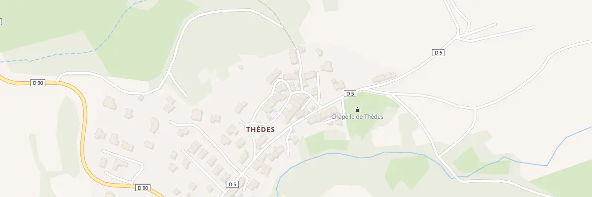 Plan du 11 Rue du Lavoir Vge Thedes à Saint-Genès-Champanelle