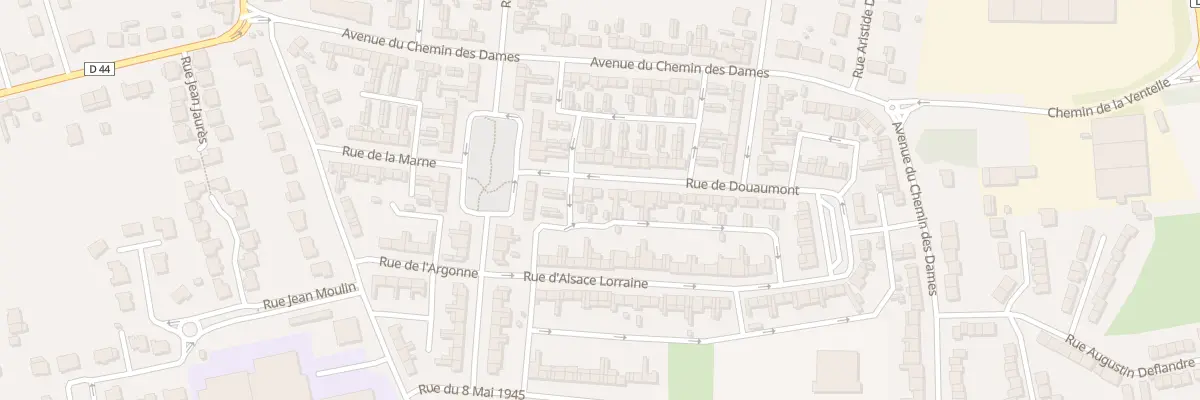 Plan du 100 Rue de Douaumont à Brebières