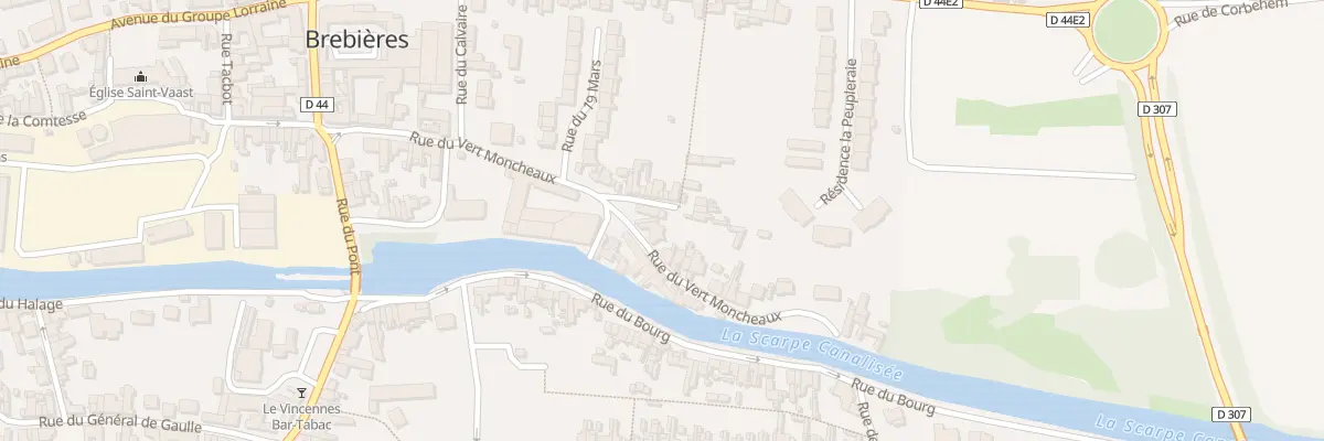 Plan du 35 Rue du Vert Moncheaux à Brebières