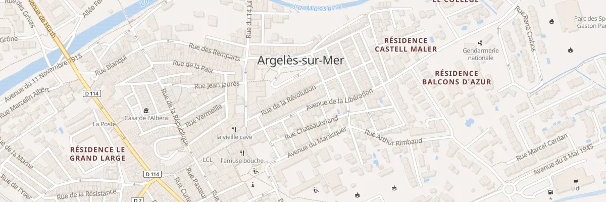 Plan du 22 Rue de la Revolution à Perpignan