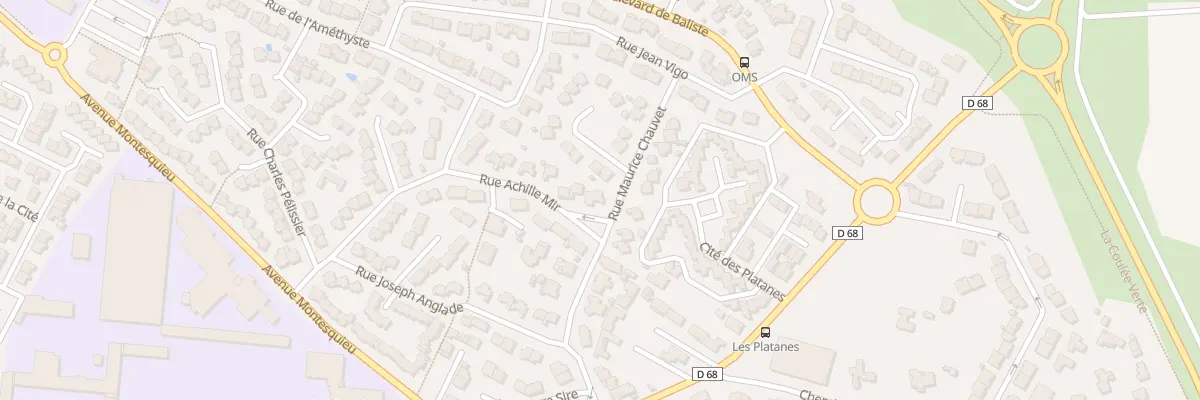 Plan du 25 Rue Achille Mir à Narbonne