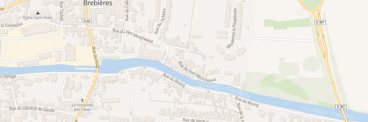 Plan du 39 Rue du Vert Moncheaux à Brebières
