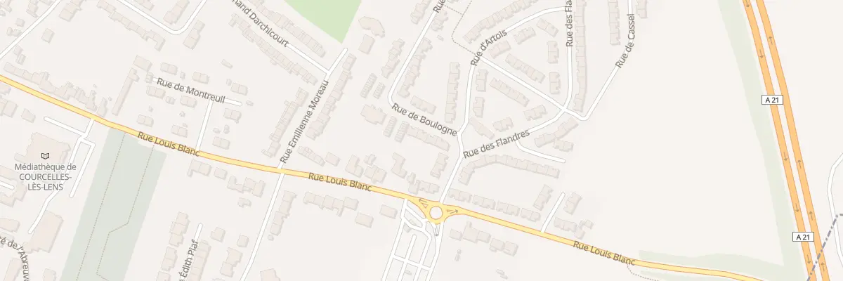 Plan du 5 Rue de Boulogne à Courcelles-lès-Lens