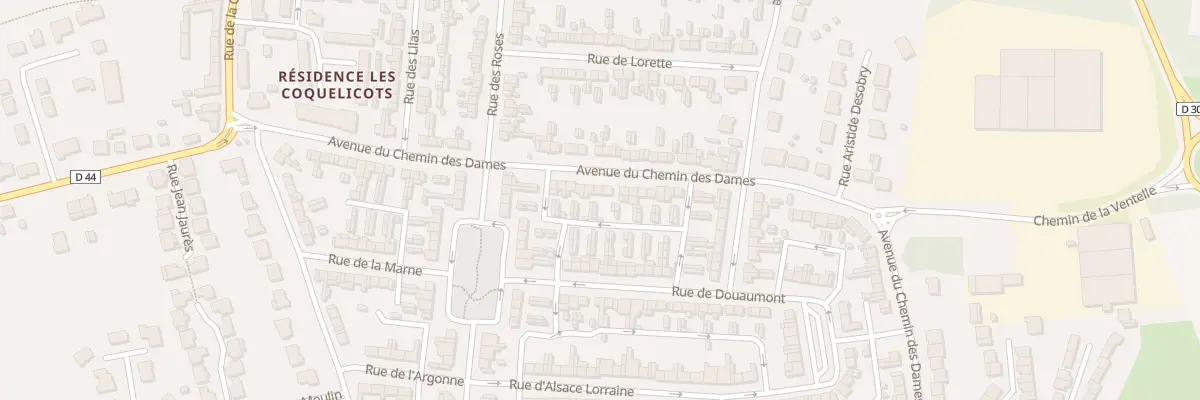 Plan du 258 Av du Chemin des Dames à Brebières