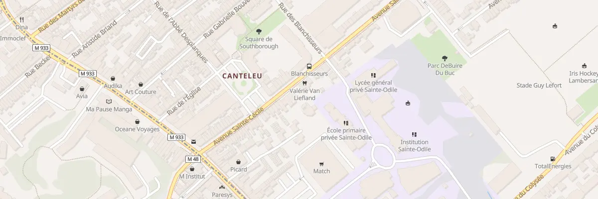 Plan du 50 Av Sainte-Cécile à Lambersart