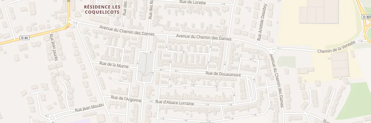 Plan du 47 Rue de Douaumont à Brebières