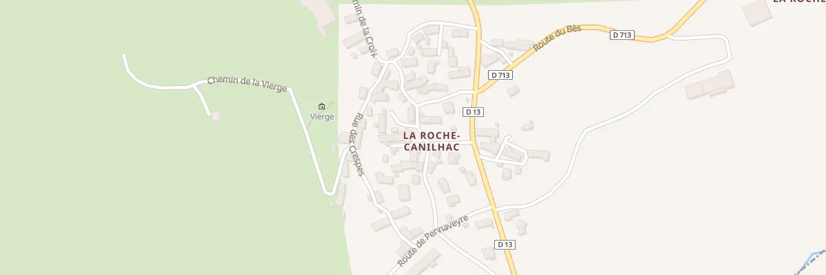 Plan du 5068 La Roche Canilhac à Saint-Rémy-de-Chaudes-Aigues