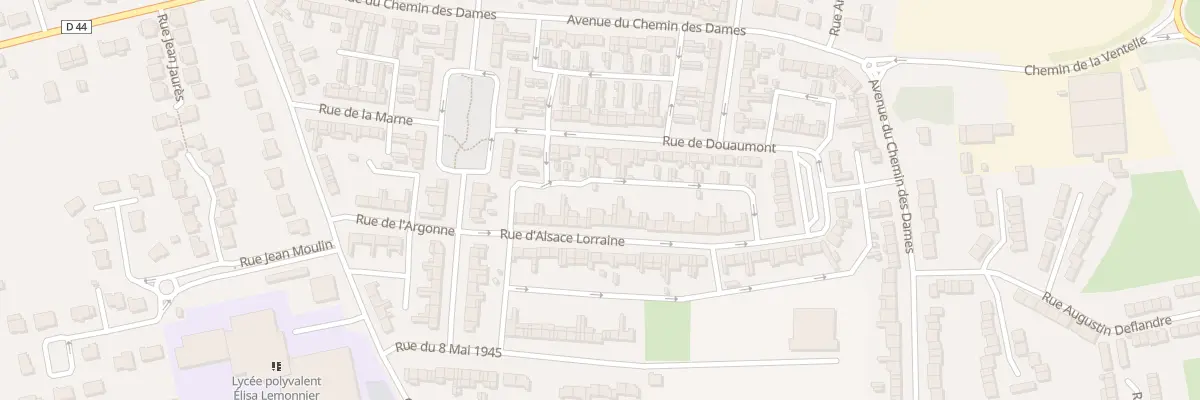 Plan du 158 Rue de l’Alsace Lorraine à Brebières