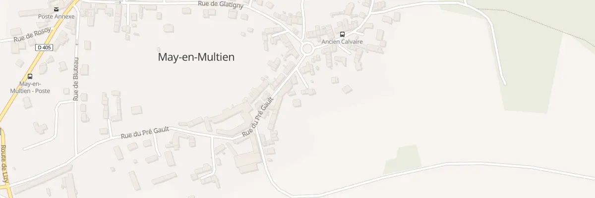 Plan du 2B Cour de l’Ancien Mail à May-en-Multien