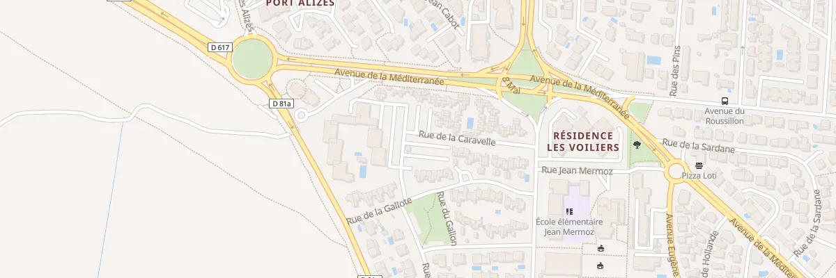 Plan du 9001 Res Les Coraux à Canet-en-Roussillon