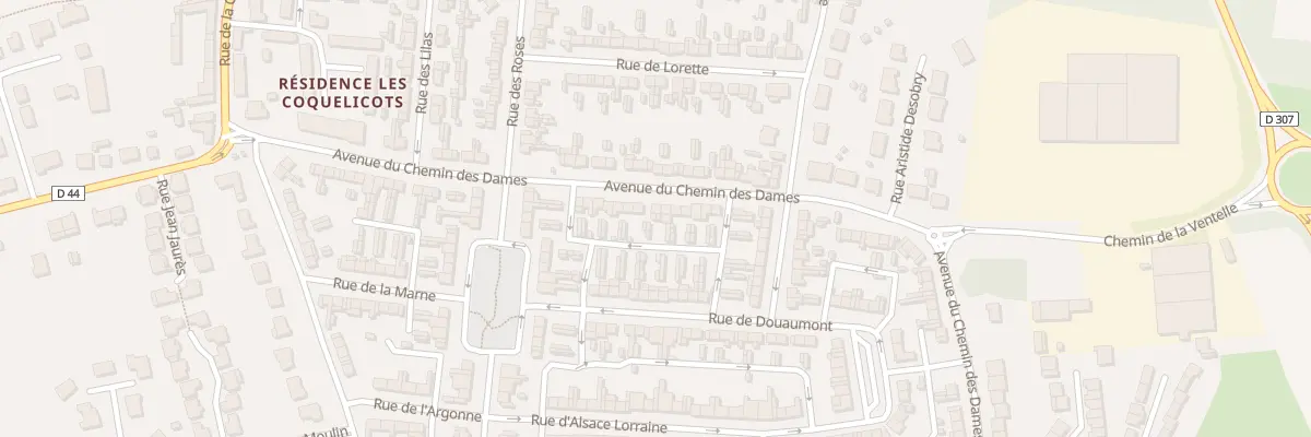 Plan du 278 Av du Chemin des Dames à Brebières