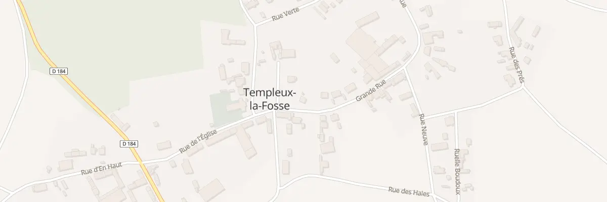 Plan du 1 Gr Grande Rue à Templeux-la-Fosse