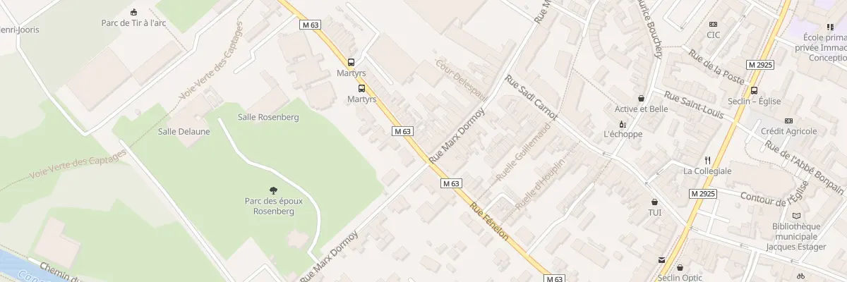 Plan du 2 Rue des Martyrs à Seclin