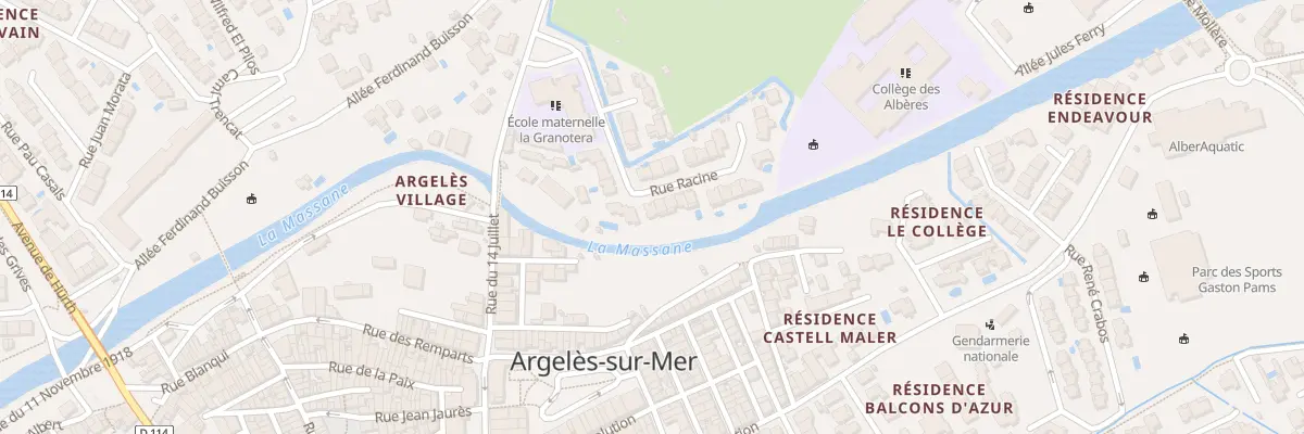 Plan du 10 Rue Racine à Argelès-sur-Mer